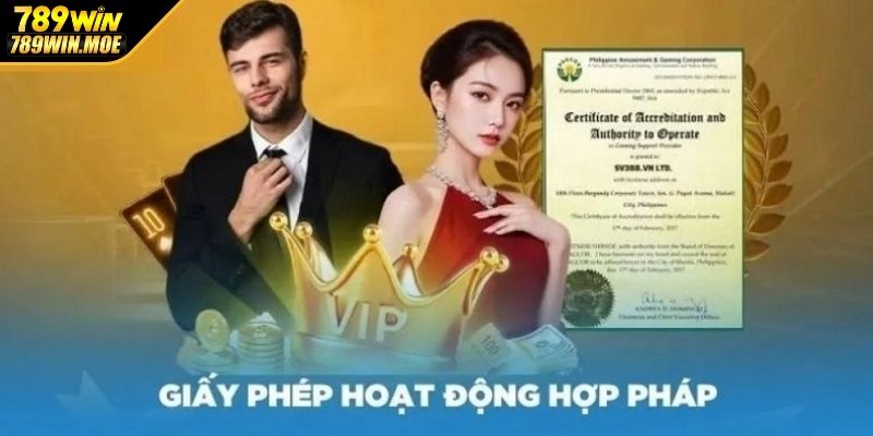 Giấy phép hoạt động 789WIN tạo dựng niềm tin vững chắc cho người chơi