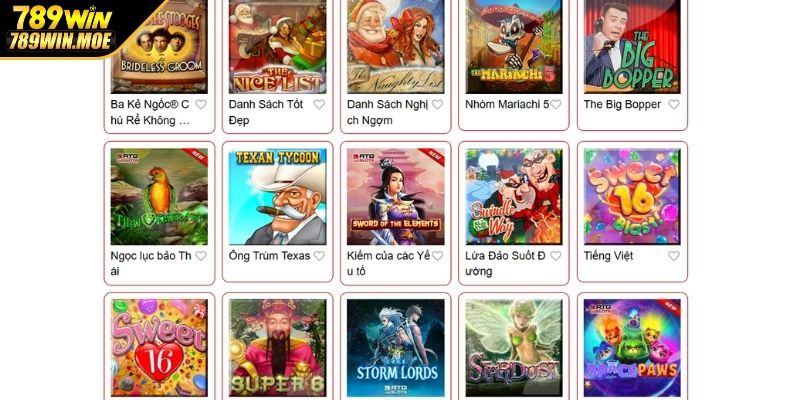 Điểm qua các tựa game slot hấp dẫn nhất tại sảnh RTG 789WIN