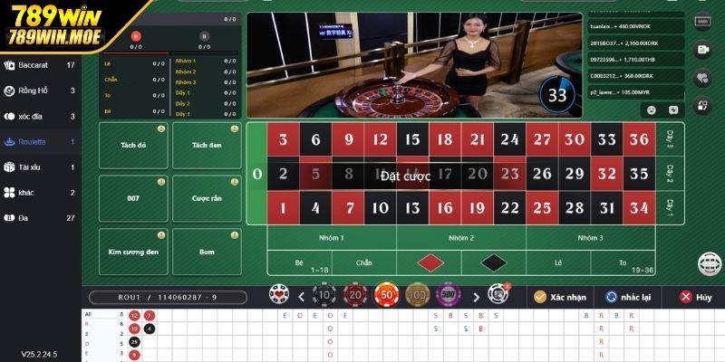 Game Roulette đầy kịch tính