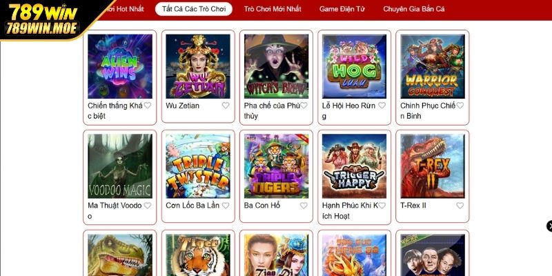 Giao diện chơi slot tại sảnh dễ sử dụng lẫn trực quan