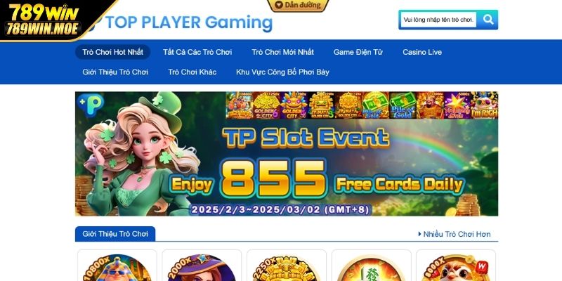 Giới thiệu sơ lược về sảnh chơi TP Nổ Hũ 789WIN