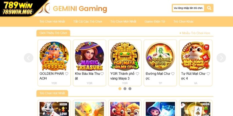 Giới thiệu sơ lược về sảnh GEM Nổ Hũ 789WIN