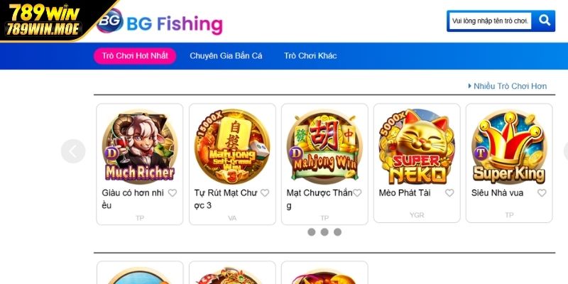 Giới thiệu về sảnh BG bắn cá