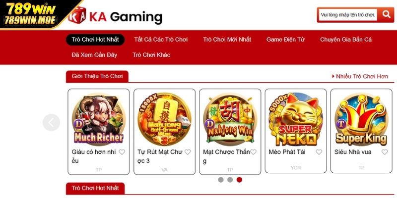 Tổng quát thông tin về sảnh chơi KA Nổ Hũ