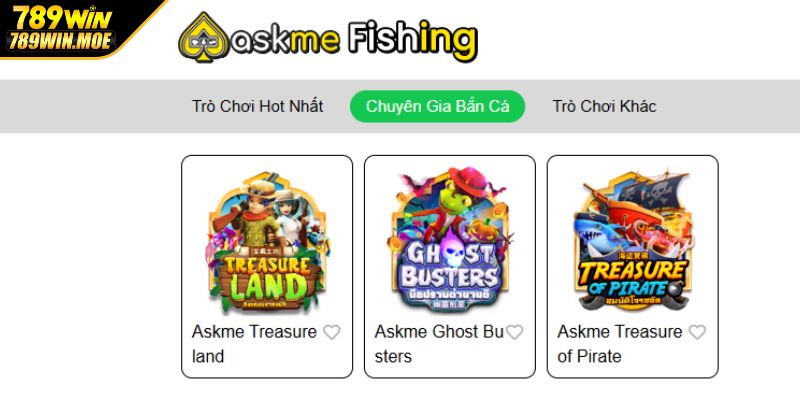 Hướng dẫn trải nghiệm sảnh ASKME Bắn Cá 789WIN