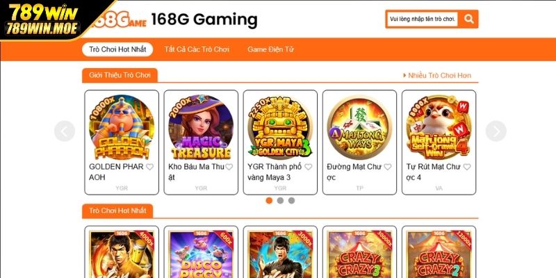 Khái quát thông tin về sảnh chơi 168G điện tử