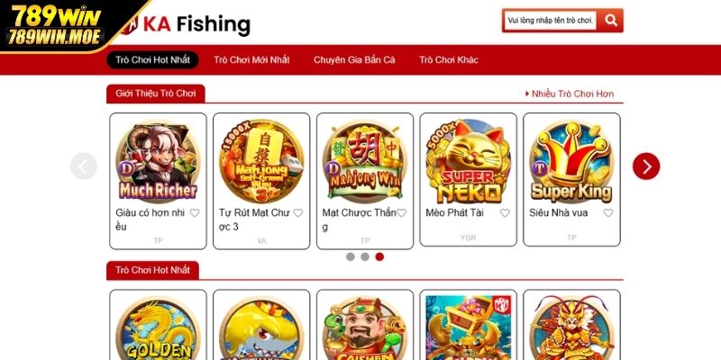 Tổng quan về sảnh KA bắn cá