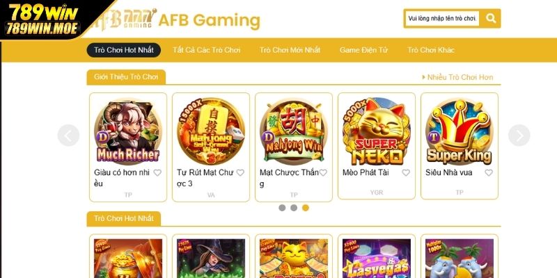 Tổng quát thông tin cơ bản về sảnh chơi AFB Nổ Hũ