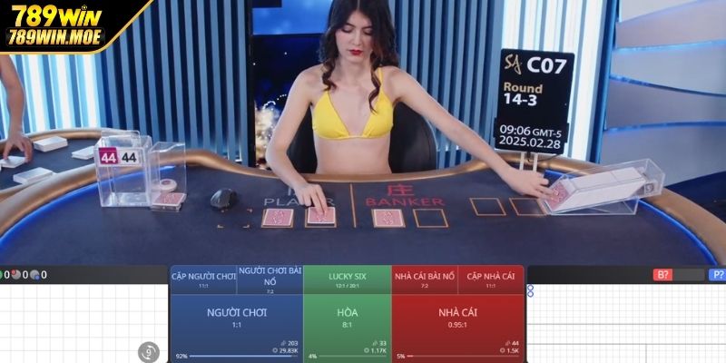 Trò chơi đánh bài Baccarat đỉnh cao tại sảnh SA